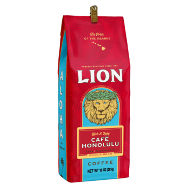 one ten ounce bag of Lion Cafe Honolulu coffee