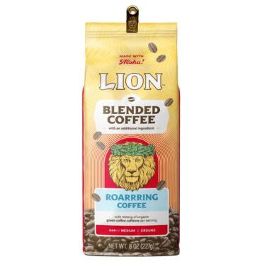 Lion Blended Roarrring Coffee with natural green coffee extract