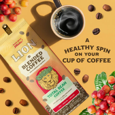 Lion Blended Total Bean Coffee with nutrient-rich coffee fruit for extra antioxidants