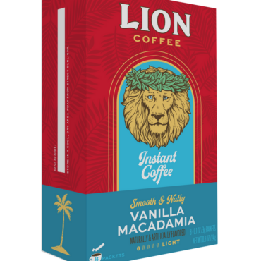 Lion Coffee Box of Instant Coffee Sticks - Vanilla Macadamia