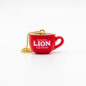 Lion Miniature Keychain Ornament - Mug with chain