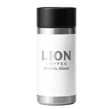 Yeti hotshot 12oz tumbler in white with Lion Logo